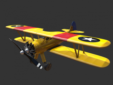 Yellow Plane Biplane
