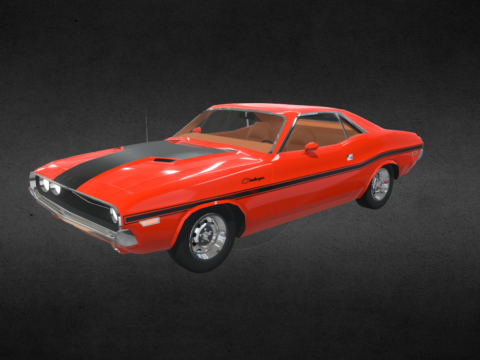 (Low-poly) Dodge Challenger RT (1970)