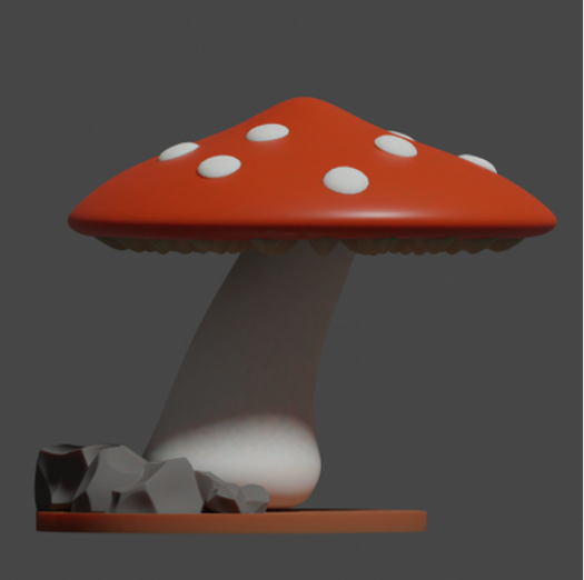 Giant Mushrooms scaled for 28mm tabletop (modular terrain, easy to print) 