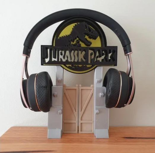 Jurassic Park Headphone Stand or Ornament
