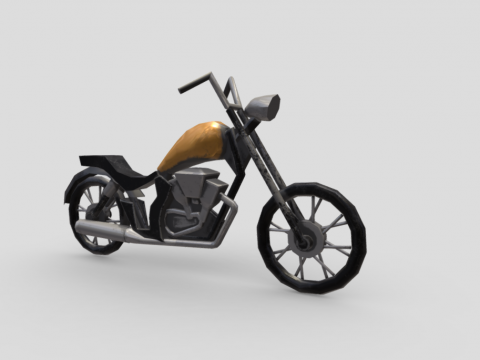 Low Poly Motorcycle