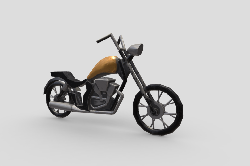 Low Poly Motorcycle