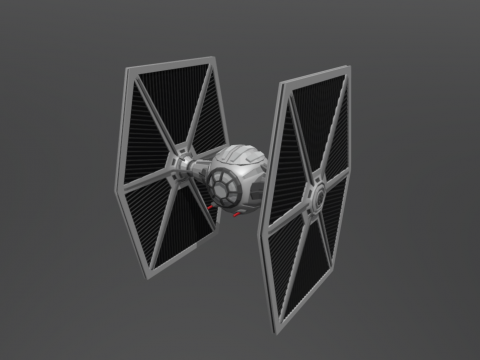 Low Poly Tie Fighter