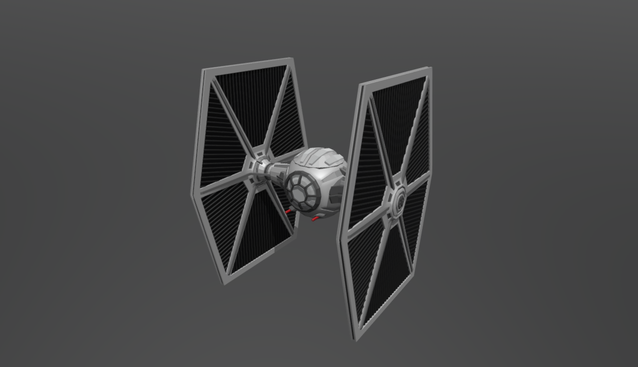 Low Poly Tie Fighter