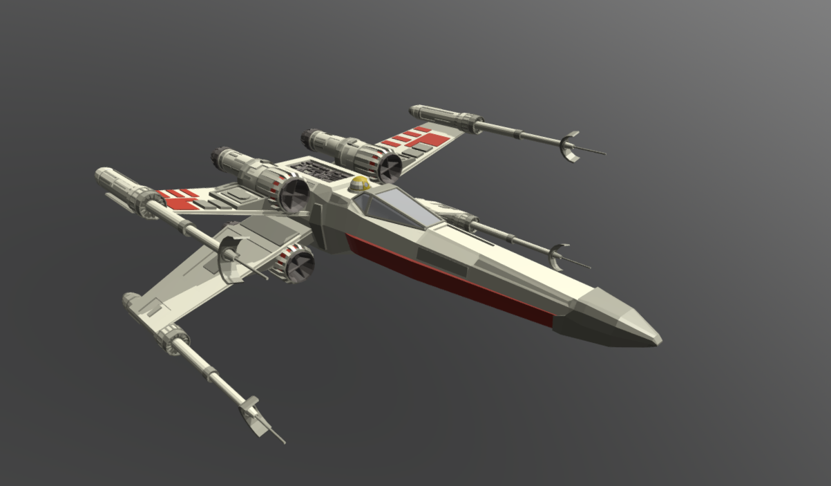 Low Poly X-Wing