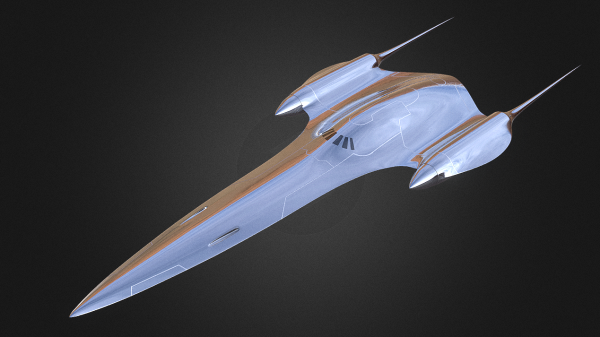 Naboo Royal Starship (j-type 327 Nubian) - Downloadfree3d.com