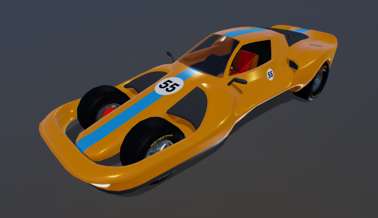 Retro-Futuristic Racecar