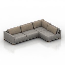 Sofa Poliform Bristol 3d model