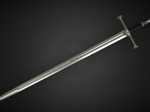 The Sword of Aragorn - Andúril (High Poly)