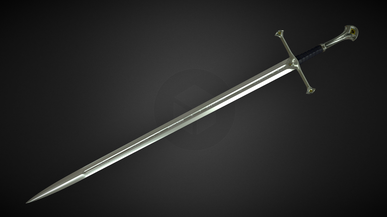 The Sword of Aragorn - Andúril (High Poly)