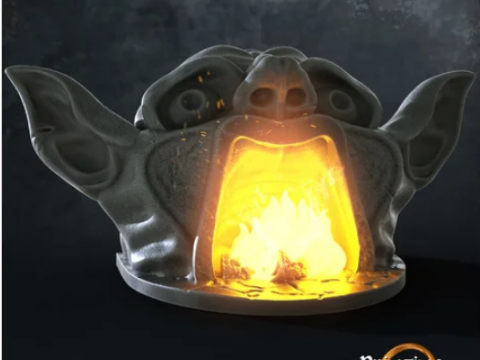 Yawning Goblin - Fireplace