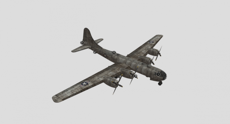 Fallout New Vegas: B-29 Bomber - DownloadFree3D.com