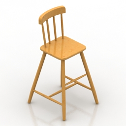 Chair bar Ikea Agam 3d model