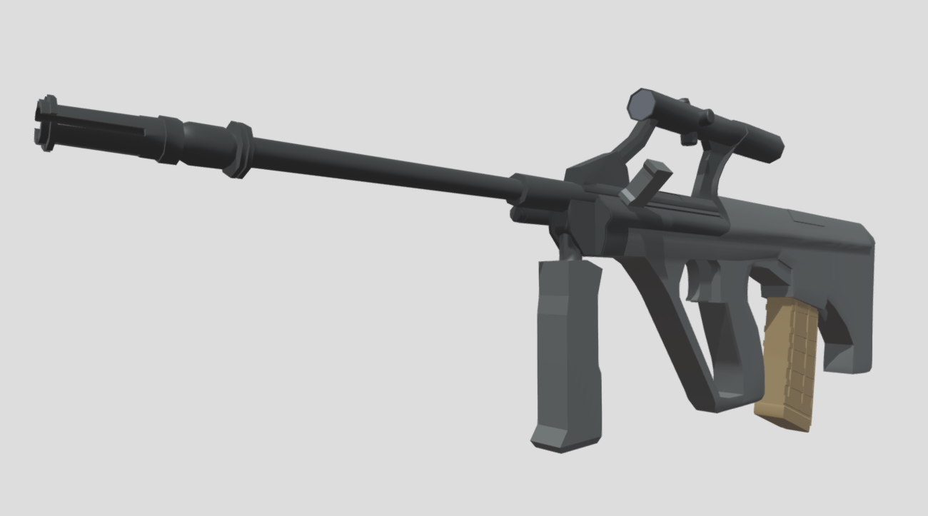 Low Poly Steyr AUG A1