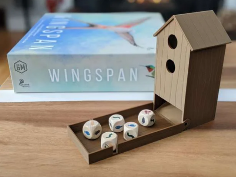 Wingspan Birdhouse Dice Tower