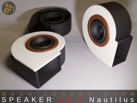 Back Horn Speaker V3.0 Nautilus - Bluetooth, Active, Passive