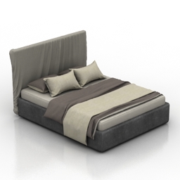 Bed Simply Bedset 3d model