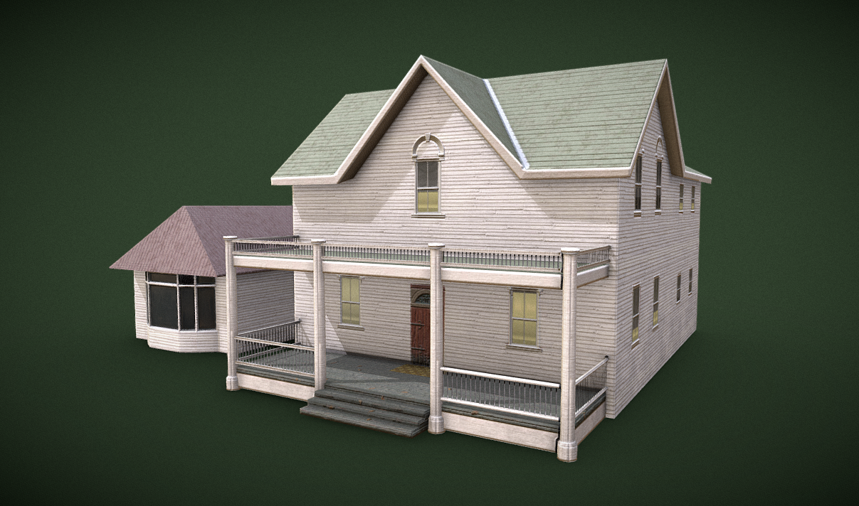 Farmhouse low poly