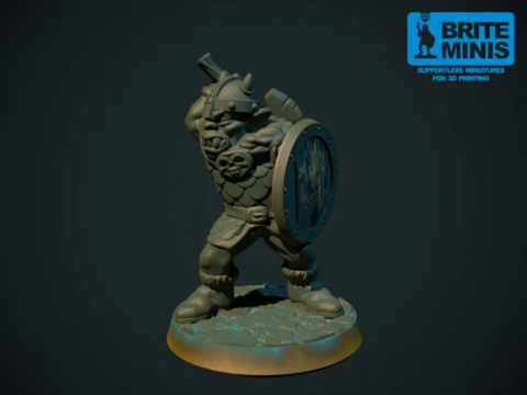Orc with axe 28mm