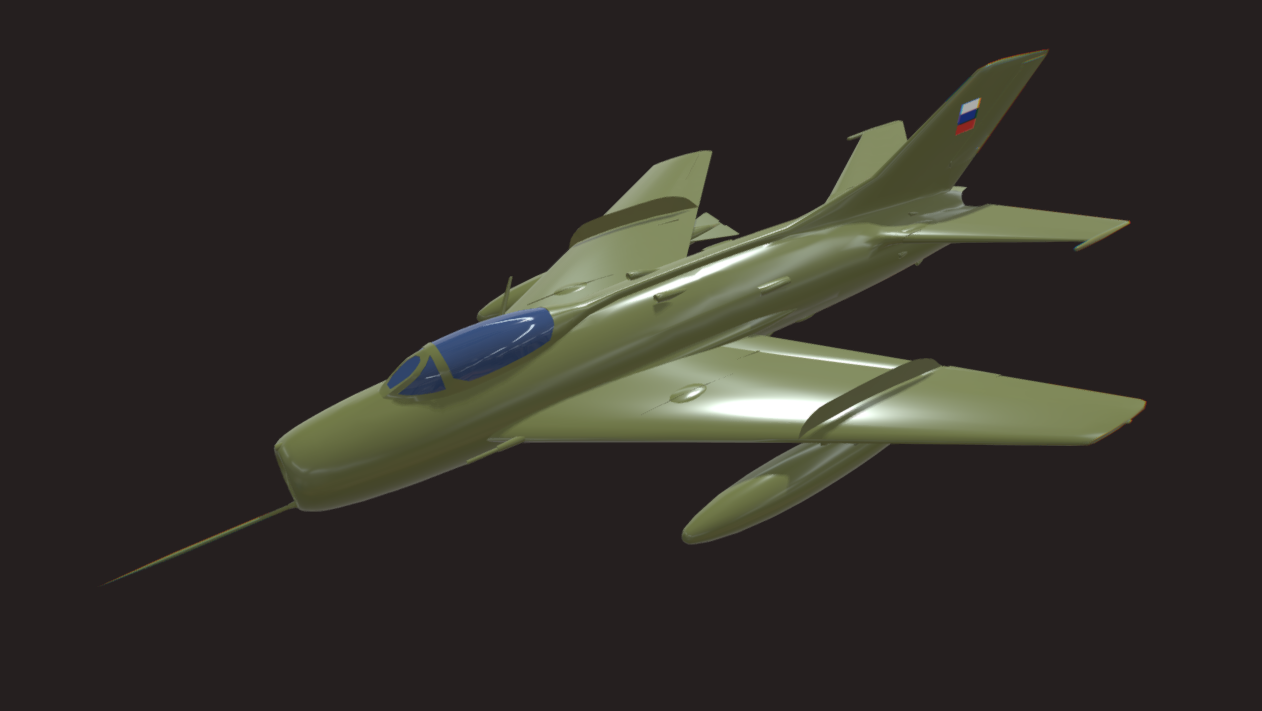 RUSSIAN AIR-FORCE SHENYANG F-6 3DMODEL (LOWPOLY)