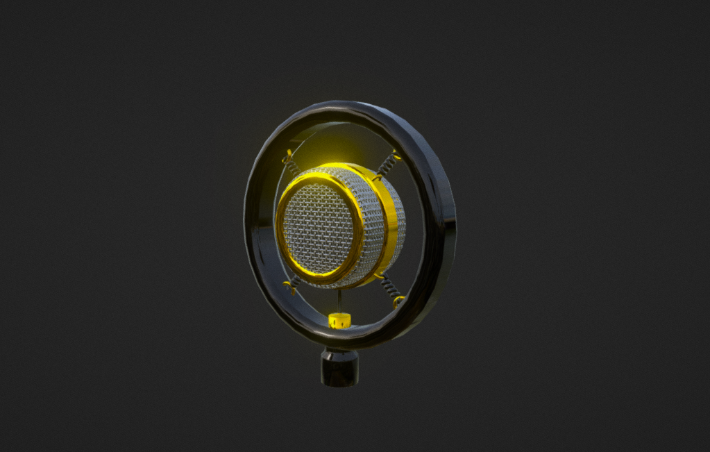 Retro microphone
