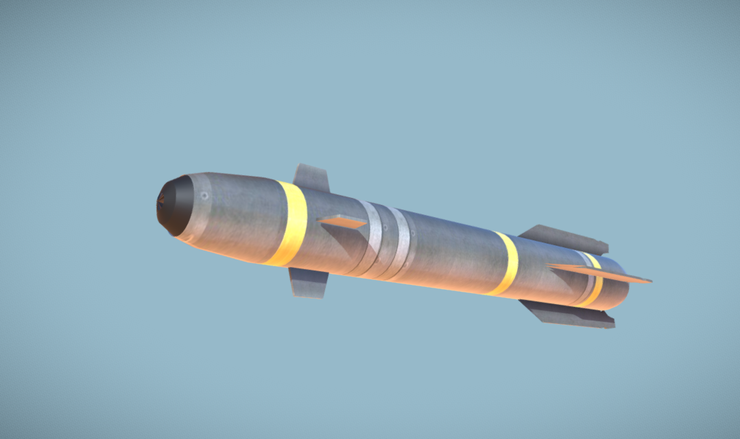 US AGM-114 HELLFIRE MISSILE 3D (GAME-READY)