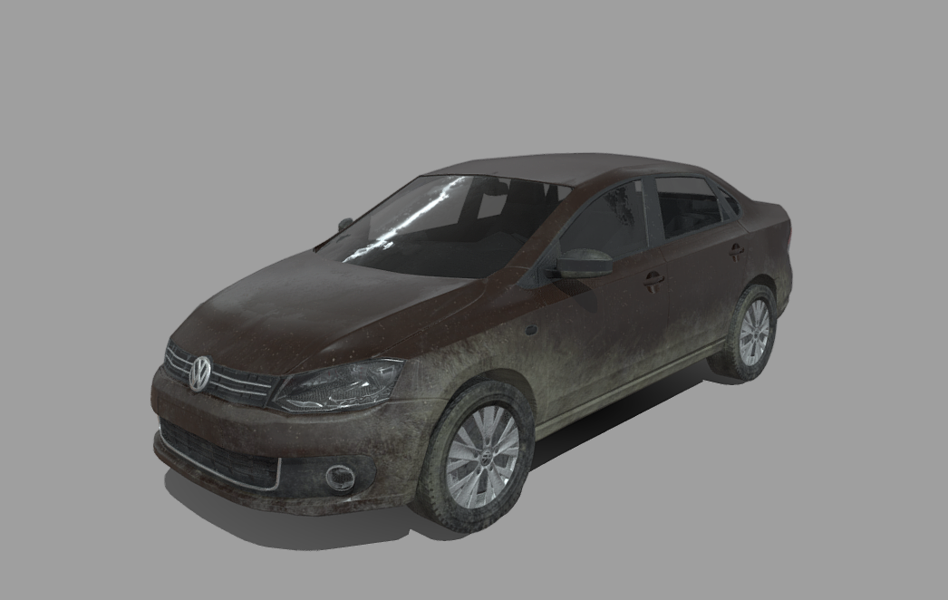 Wolksvagen polo lowpoly Free