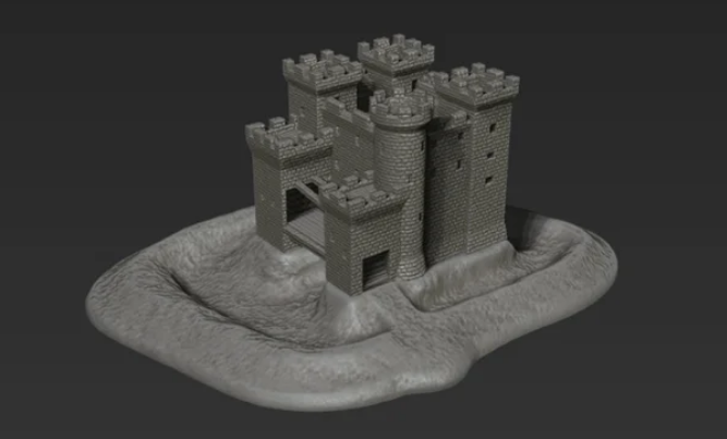 Age of Empires Castle for 3mm miniatures