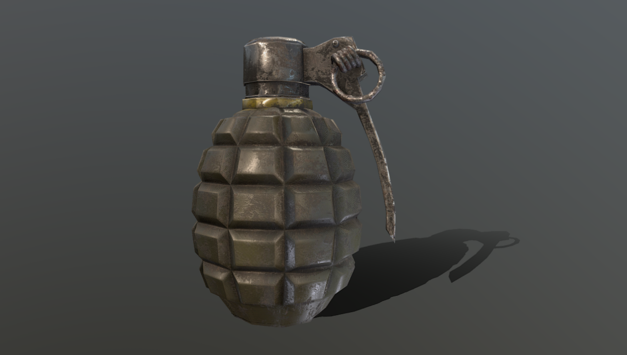 Grenade Low Poly