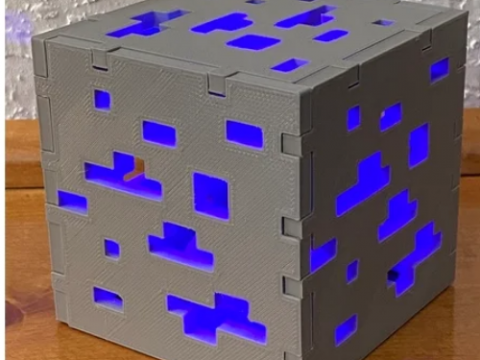 Minecraft Ore Block Lamp