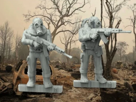 28mm Fallout Enviro Troopers - Wasteland Warriors