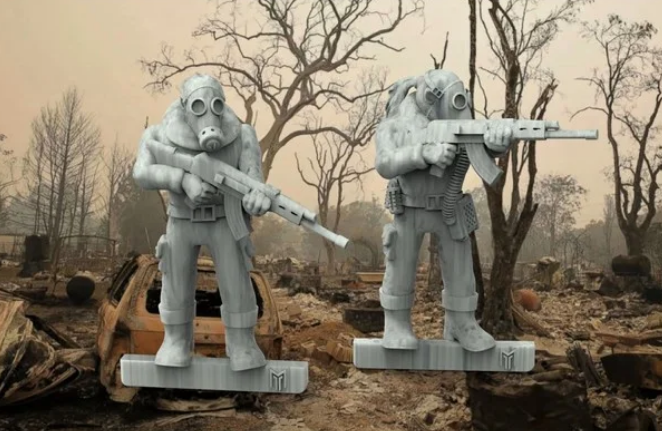 28mm Fallout Enviro Troopers - Wasteland Warriors
