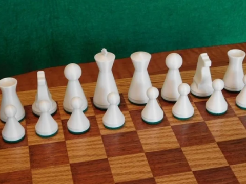 Art Deco Conic - Chess Set w