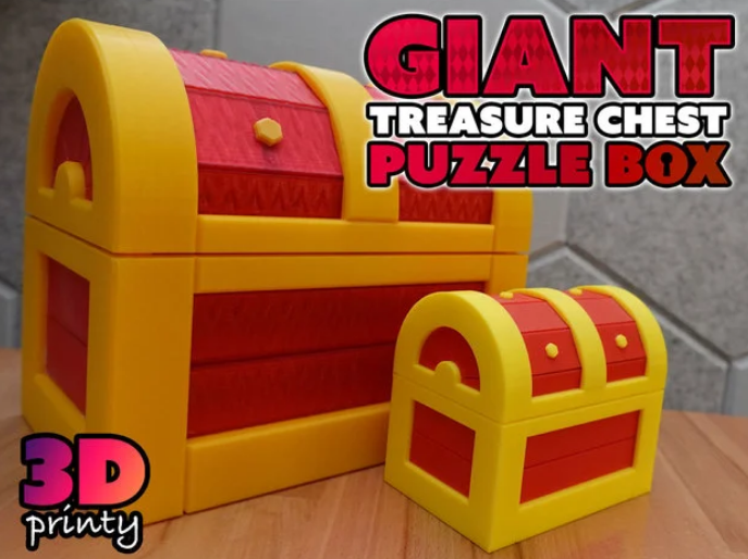 Giant Treasure Chest Puzzle Box