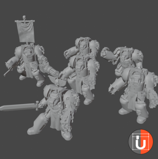 Heavy Space Soldiers Command Squad