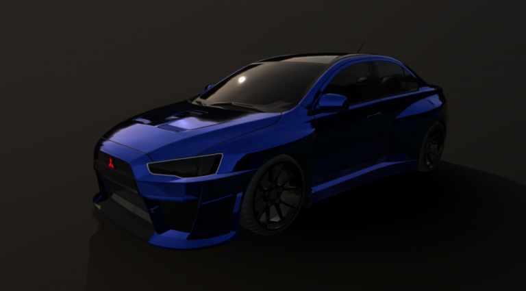 Mitsubishi evo X Wide body(evo 10) - DownloadFree3D.com