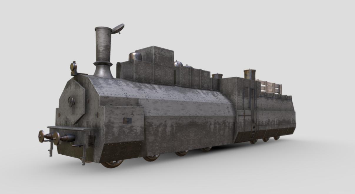 Soviet armoured train locomotive