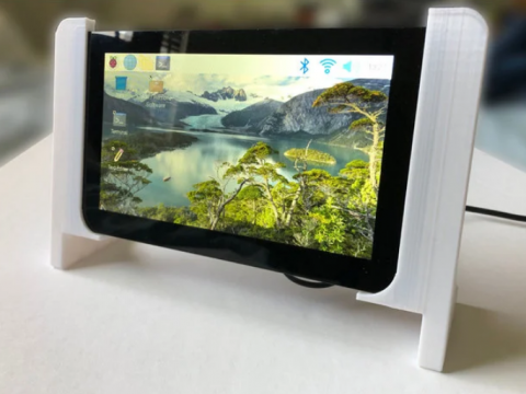 Table Frame for a Raspberry Pi 7" Touchscreen - minimalist design
