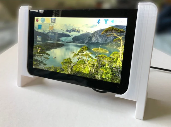 Table Frame for a Raspberry Pi 7" Touchscreen - minimalist design