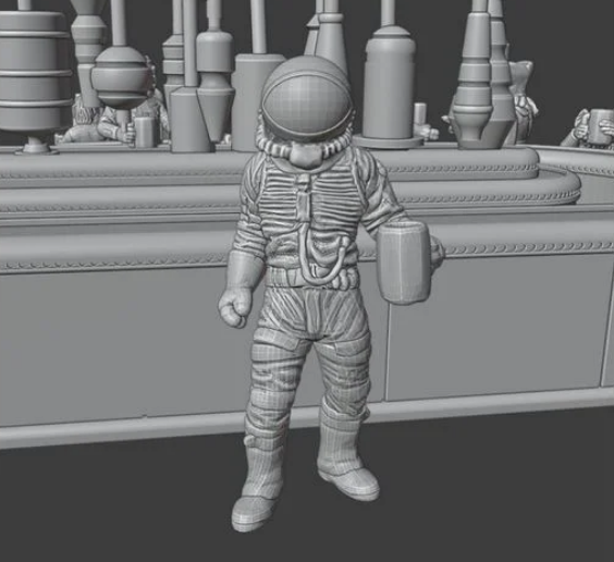 Cantina Spaceman (standing) SWL Scale Free Cantina Collab