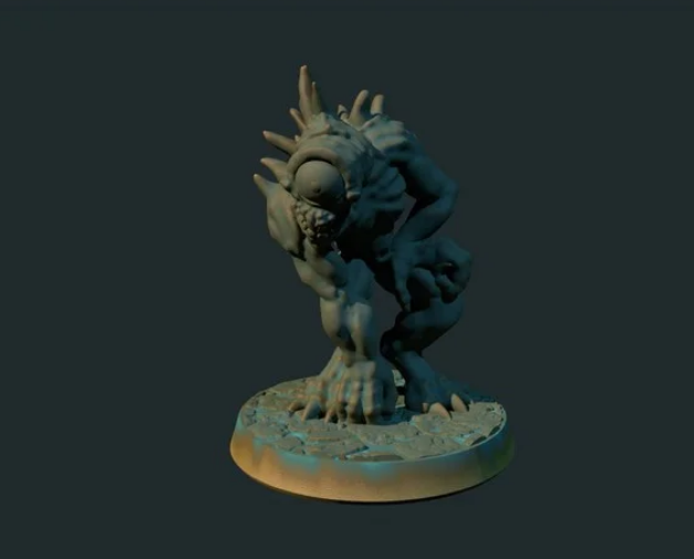 Nothic 28mm (Supportless, FDM-friendly)