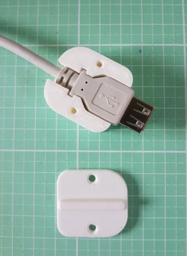 USB Kabel Halter, Cable holder, Computer