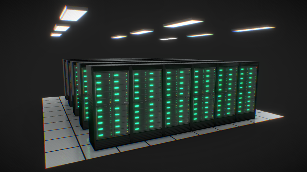 Data Center (low-poly)
