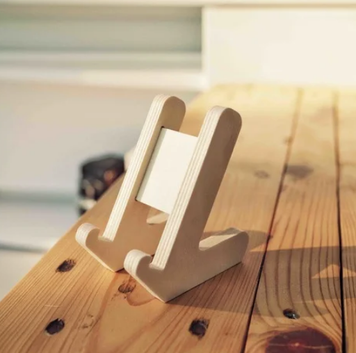 Minimalist Phone Stand for 3D Printing, CNC or Laser Cutting