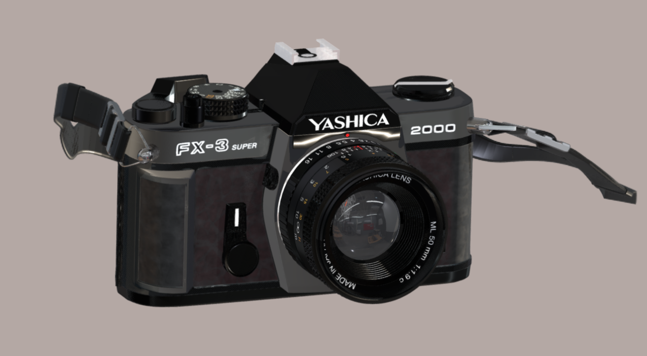 Yashica FX 3 - 2000 3D Model of Camera