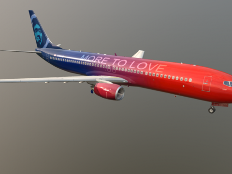 Boeing 737-900W (11 paints) Highly Detailed