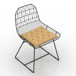 Chair Bend Farmhouse 3d model