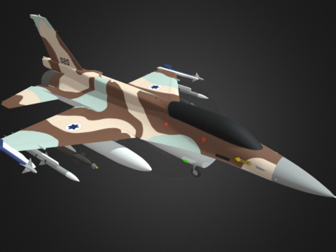 Genral Dynamics F-16 D Braceet fighter jet