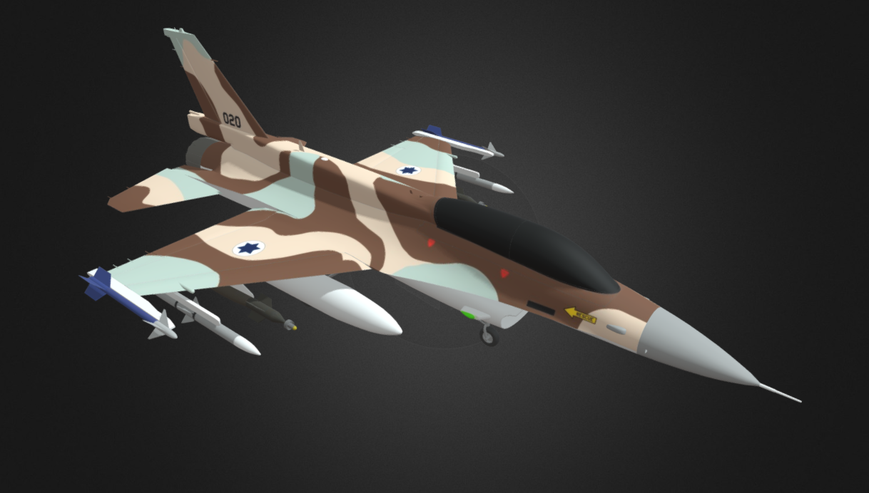 Genral Dynamics F-16 D Braceet fighter jet