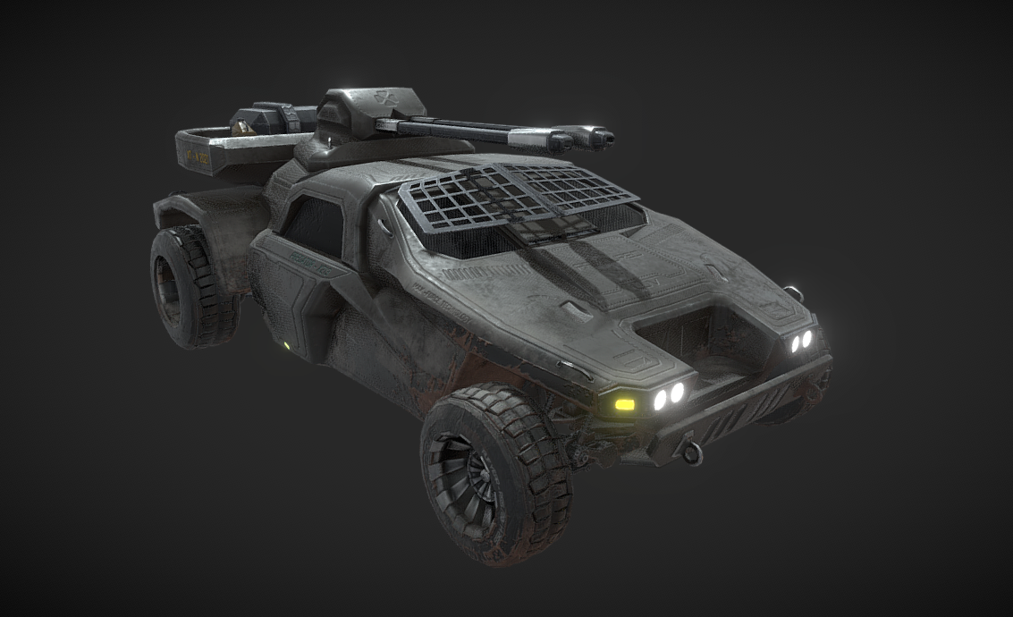 Predator LTA Military Vehicle - DownloadFree3D.com